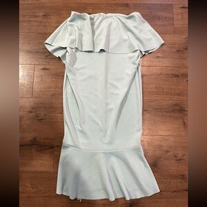 Light Blue Strapless Dress